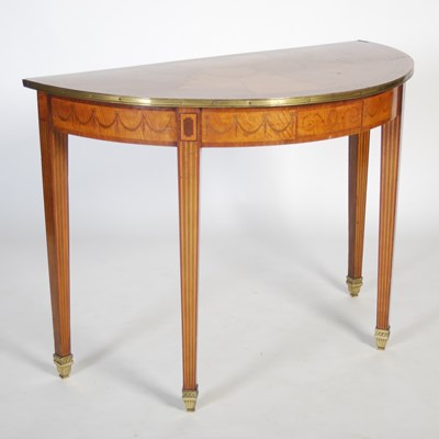 Lot 56 - A 19th century walnut, marquetry and gilt...