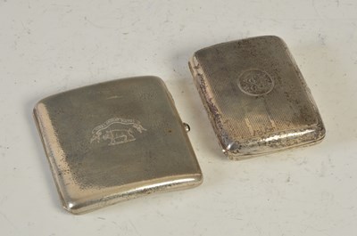 Lot 402B - An early 20th century white metal cigarette...