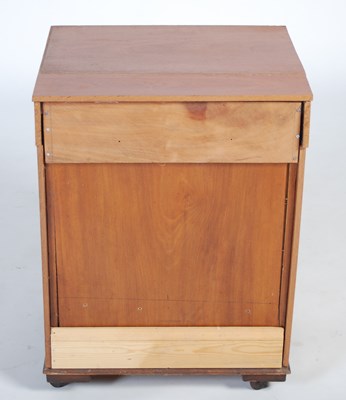 Lot 9 - A 19th century walnut specimen cabinet, the...