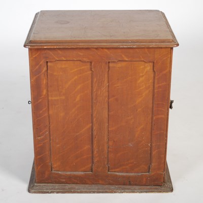 Lot 8 - A 19th century oak tabletop specimen cabinet,...
