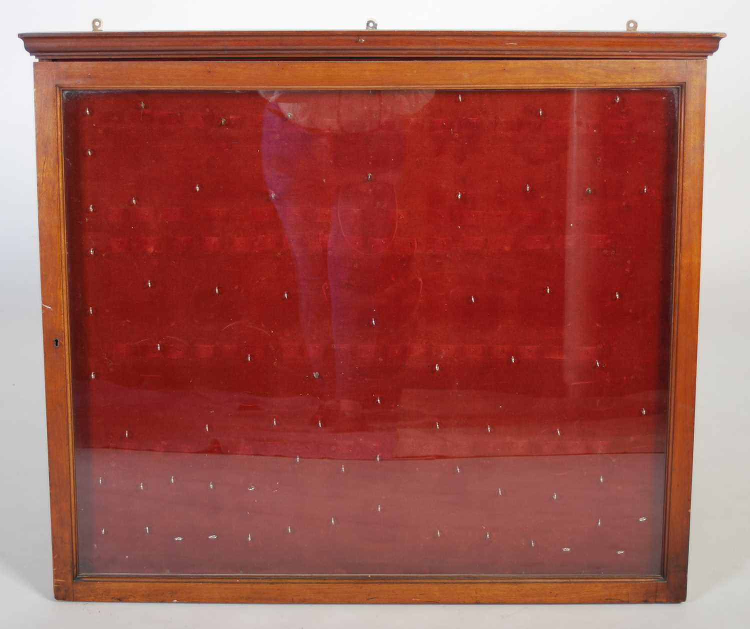 Lot 7 - A 19th century mahogany notice board, with...