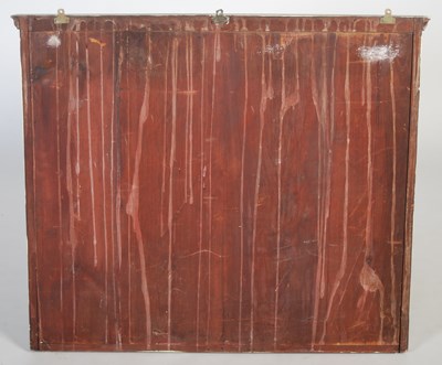 Lot 7 - A 19th century mahogany notice board, with...