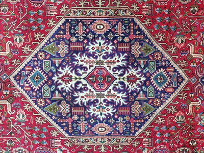 Lot 107 - A Persian Tabriz carpet, 20th century, the...