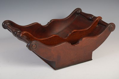 Lot 160 - A George III mahogany cheese coaster, 41.5cm...