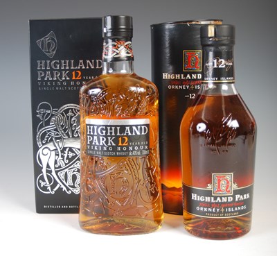 Lot 400 - Two boxed bottles of Highland Park 12yr old...