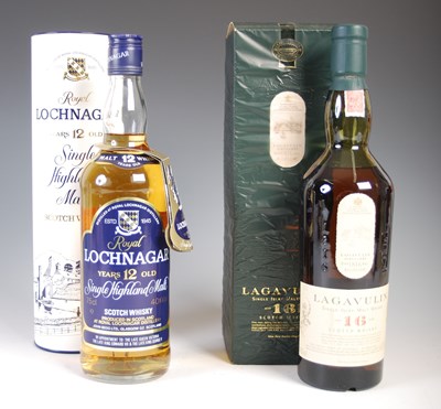 Lot 404 - Two bottles of single Highland malt Scotch...