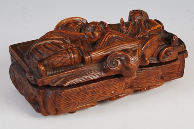 Lot 286 - A mid-19th century Scottish carved treen...