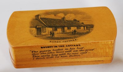 Lot 168 - A collection of Mauchline Ware, to include a...