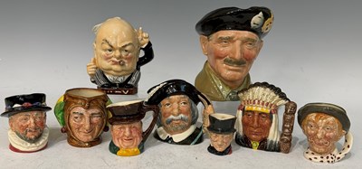 Lot 443 - A group of seven Royal Doulton character jugs...