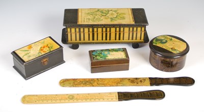 Lot 169 - A collection of Mauchline Ware, to include a...