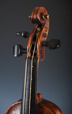 Lot 142 - A 19th century miniature violin, in fitted...