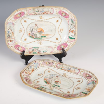 Lot 583 - A pair of Chinese porcelain famille rose...