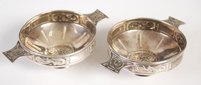 Lot 428 - A pair of Victorian silver quaichs, Edinburgh,...