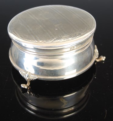 Lot 412 - An Elizabeth II silver circular box,...