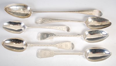 Lot 430 - A group of silver flatware, to include a set...