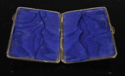 Lot 416 - An Edwardian silver calling card case,...