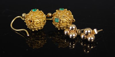 Lot 485 - A pair of late 19th century Etruscan style...