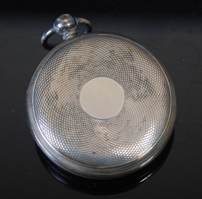 Lot 112 - A white metal cased compensated pocket...