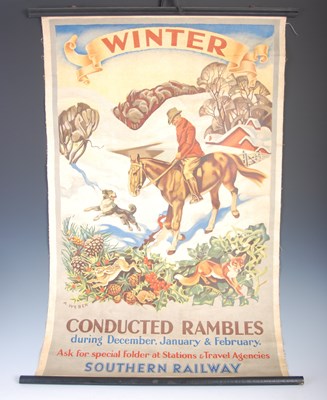 Lot 333 - Three vintage Southern Railway advertising...
