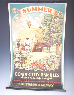 Lot 333 - Three vintage Southern Railway advertising...