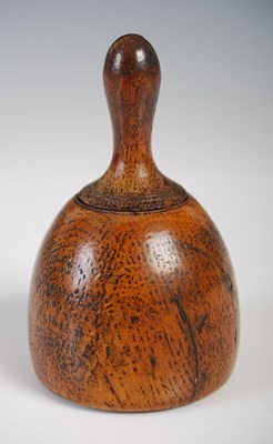 Lot 241 - A novelty Scottish treen mallet-shaped snuff...