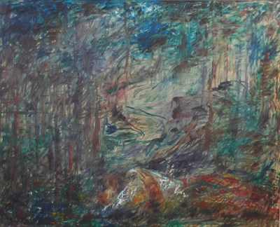 Lot 685 - Joseph Urie (b.1947) The Blue Forest oil on...