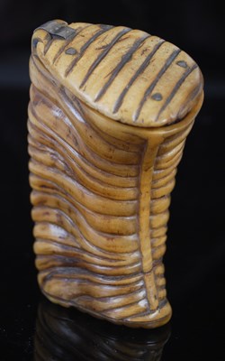 Lot 227 - A unusual Scottish ram’s horn curved upright...