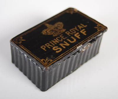 Lot 199 - A black lacquer papier-mâché oblong...