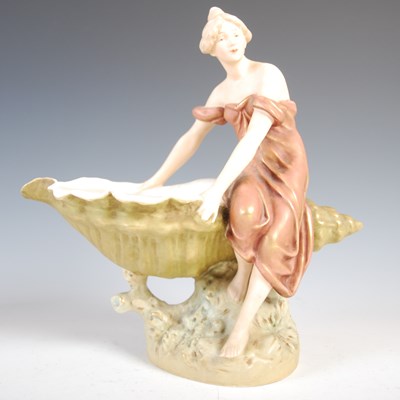 Lot 549 - An Art Nouveau Royal Dux porcelain figure of...