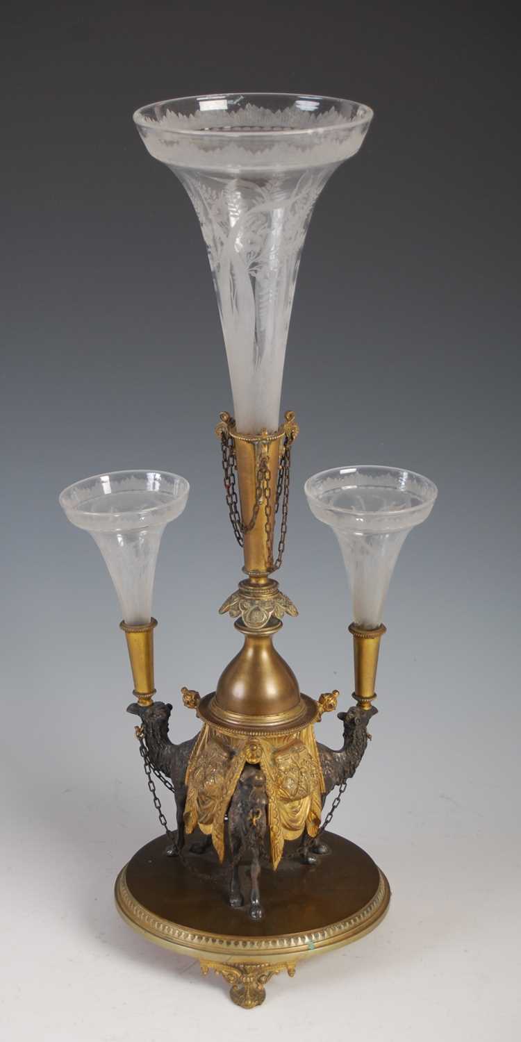Lot 130 - A late 19th century silver plated and gilt...