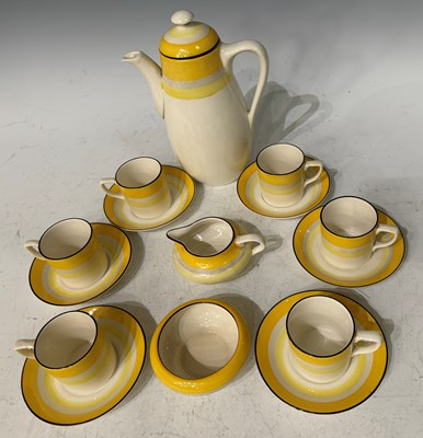 Lot 414 - A circa 1930's Gray's pottery part coffee set...