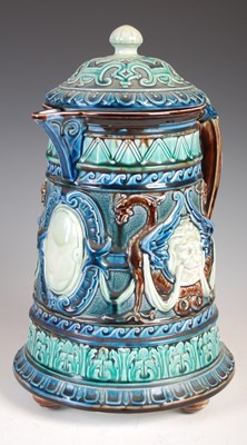 Lot 553 - A large Swedish Rorstrand Majolica ewer and...