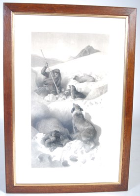Lot 330 - After Edwin Landseer The Lost Sheep engraving,...