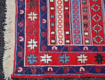 Lot 100 - A Turkish Rah Rah runner, 20th century, the...