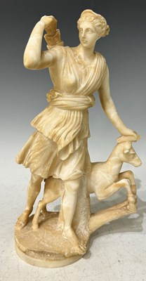 Lot 447 - An alabaster sculpture of The Diana of...