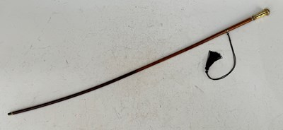 Lot 387 - A late 19th Century Malacca riding crop with...