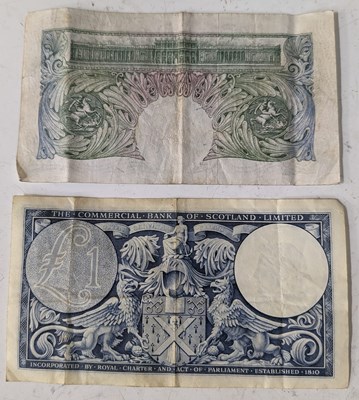 Lot 59 - Banknotes - a Bank of England one pound note,...