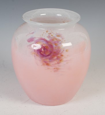 Lot 530A - A Monart vase, shape HF, mottled blue and pink...