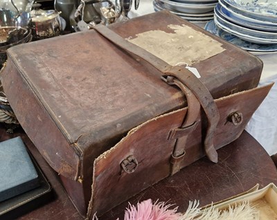 Lot 428 - A late 19th century mahogany lap desk /...