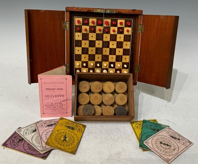 Lot 354 - An early 20th Century mahogany compact folding...