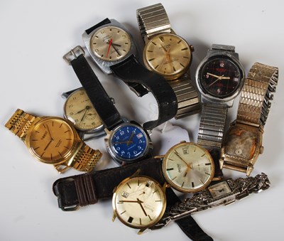 Lot 92 - A collection of ten assorted vintage Swiss...
