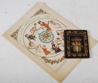 Lot 117 - Kate Greenaway, an Almanack for 1890 together...