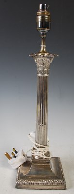 Lot 135 - A George IV silver Corinthian column table...