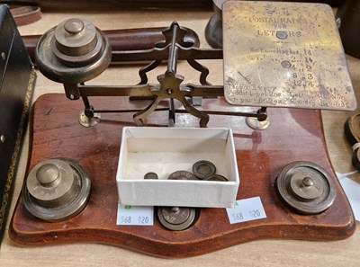 Lot 361 - An Early 20th Century set of Postage scales...