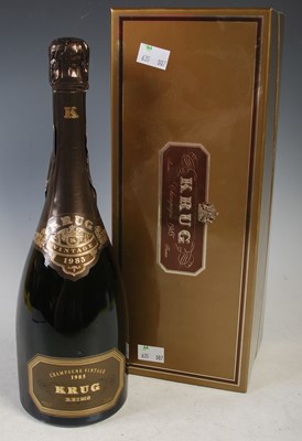 Lot 376 - One Bottle; KRUG vintage 1985 champagne, Reims,...