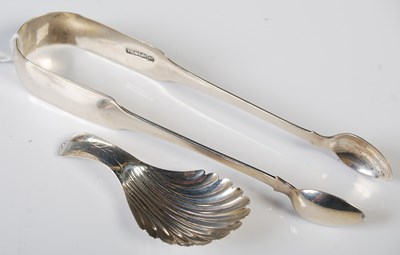 Lot 140 - A William IV silver caddy spoon, Birmingham,...