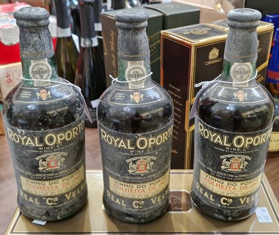 Lot 377 - Three bottles of Port to include Royal Oporto...