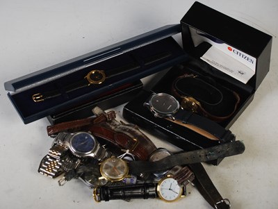 Lot 108 - A collection or assorted wristwatches to...