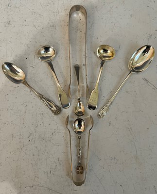 Lot 149 - A collection of assorted silver flatware to...