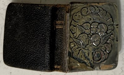 Lot 150 - A Birmingham silver mounted book of common...